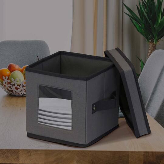 Household Essentials Plate Storage Box